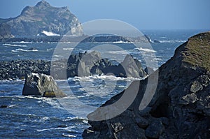 Rocky Shoreline in California