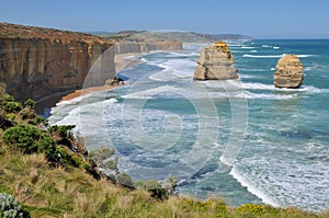 Rocky shoreline on the Great Ocean Road, Australia