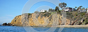 Rocky shoreline near Crescent Bay, Laguna Beach, California.