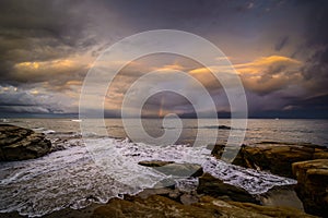 Rocky shoreline San Diego