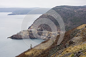 Rocky shoreline view in Newfoundland