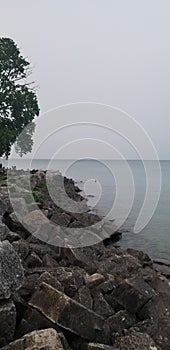 Rocky Simmer View by Lake Michigan