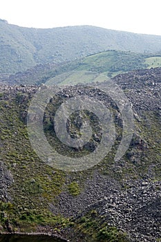 Rocky slope in Antisana Ecological Reserve, Ecuador