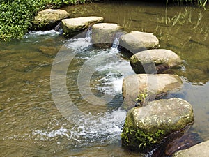 Rocky Stepping Stones across river