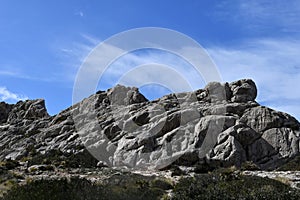 Rocky stone formation at Mirador de Colomer