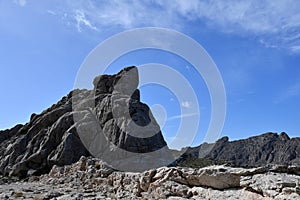 Rocky stone formation at Mirador de Colomer