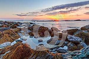 Rocky Sunrise Seascape