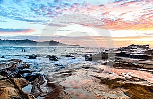 Rocky Sunrise Seascape