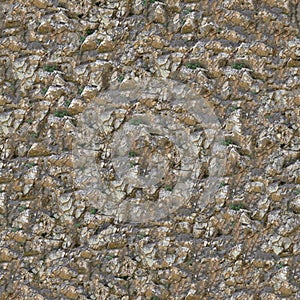 Rocky Surface. Seamless Tileable Texture.