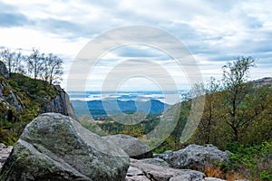 Rocky terrain with granite blocks