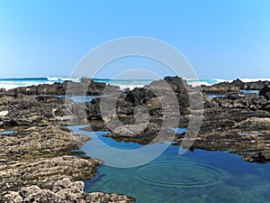 Rocky tidal pool in Seaview, Port Elizabeth