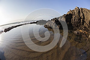 Rocky Tidal Pool Waves