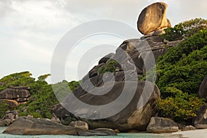 Rocky tropical coastline