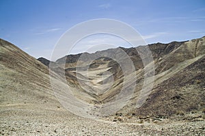 Rocky valley in Mountain altun tagh