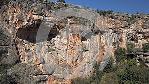 Rocky Walls of Large and Big Sinkhole Karst Depression Area