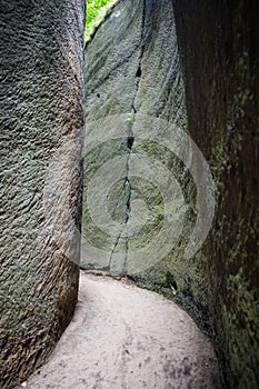 Rocky way in the mountain