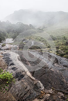 Rocky Wet Hill Slopes