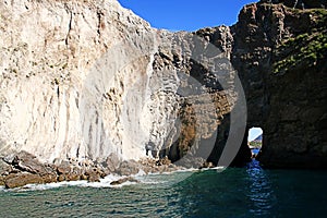 Rocky window, Lipari Islands