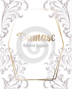 Rococo texture pattern