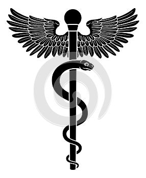 Rod of Asclepius Doctor Medical Symbol