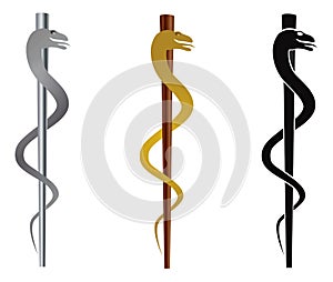 Rod of Asclepius Illustration