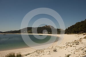Rodas beach on the Cíes islands, Galicia Spain
