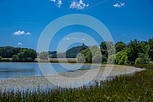 The Rodder Maar with OlbrÃÂ¼ck Castle in the background