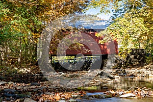 Roddy Road Road Covered Bridge in the Fall