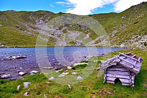 Rodella lake, sud tyrol italy