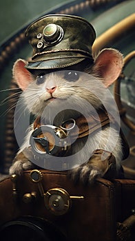 Pequeno roedor pirata firmar creado 