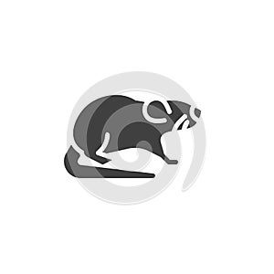 Rodent mouse vector icon