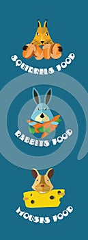 Rodents animals icons