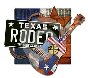 Rodeo Art Texas Steer photo