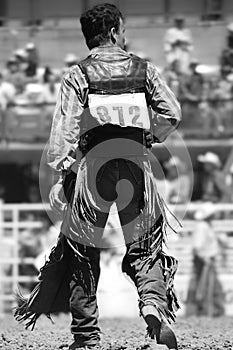 Rodeo Cowboy (BW) photo