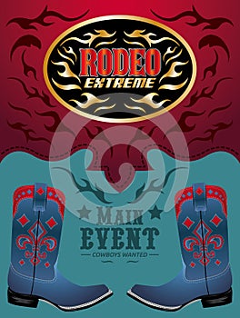 Rodeo - Cowboy event poster