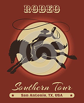 Rodeo Cowboy Poster photo