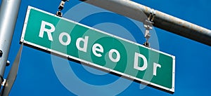Rodeo Drive Beverly Hills Street Sign photo
