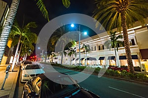 Rodeo drive by night