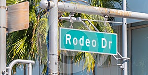 Rodeo Drive Street sign in Beverly Hills