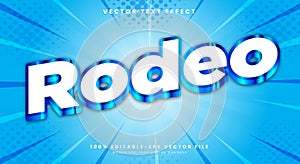 Rodeo Editable Text effect Template