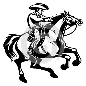 Rodeo horse logo