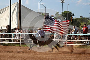 Rodeo Opening Ceremony Flag Carrier