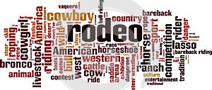 Rodeo word cloud