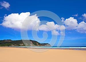 Rodiles Beach in Asturias of spain