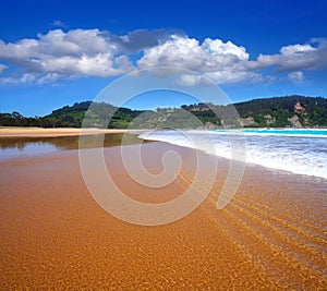 Rodiles Beach in Asturias of spain