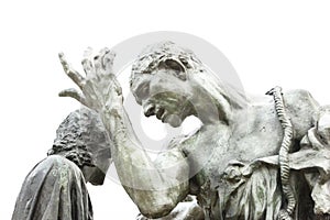 Rodins Burghers of Calais Statue - Details