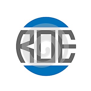 ROE letter logo design on white background. ROE creative initials circle logo concept. ROE letter design