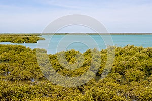 Scenic Roebuck Bay , Broome, Western Australia. photo
