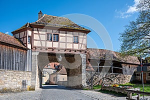 Roeder Gate Outer Barbican in Rothenburg ob der Tauber, Germany