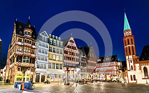 Roemerberg Square in Frankfurt am Main, Germany